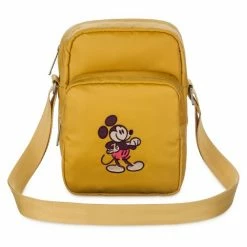 Disney Mickey Mouse Genuine Mousewear Embroidered Crossbody Bag – Gold
