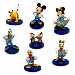 Mickey Mouse And Friends Collectible Figures Set β Walt Disney World 50th Anniversary