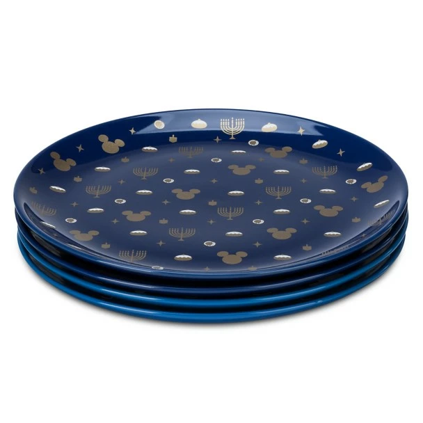 Disney Mickey Mouse Hanukkah Salad Plate Set 5 Disney Mickey Mouse Hanukkah Salad Plate Set - Image 3