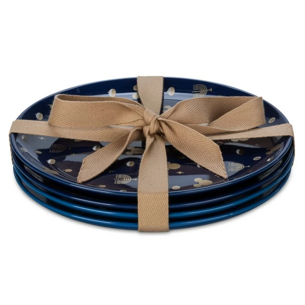 Disney Mickey Mouse Hanukkah Salad Plate Set 6 Disney Mickey Mouse Hanukkah Salad Plate Set - Image 4
