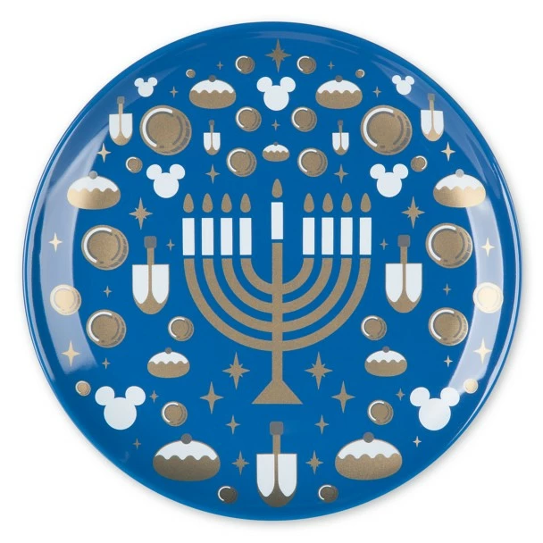 Disney Mickey Mouse Hanukkah Salad Plate Set 8 Disney Mickey Mouse Hanukkah Salad Plate Set - Image 6