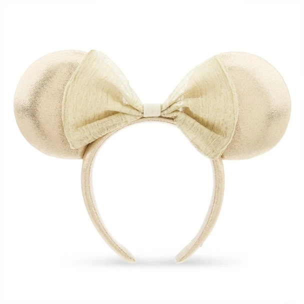 Disney Minnie Mouse Ear Headband For Adults – Almond Pearl 3 Disney Minnie Mouse Ear Headband For Adults – Almond Pearl