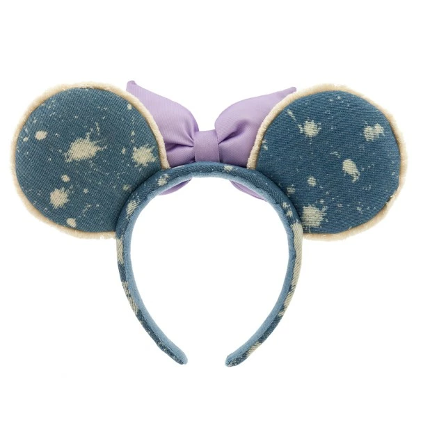 Disney Minnie Mouse Denim Bleach Ear Headband For Adults 4 Disney Minnie Mouse Denim Bleach Ear Headband For Adults - Image 2
