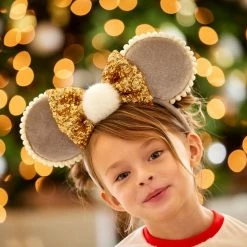 Disney Minnie Mouse Ear Headband With Pom And Sequin Bow -BOYS Sales unnamed file 197