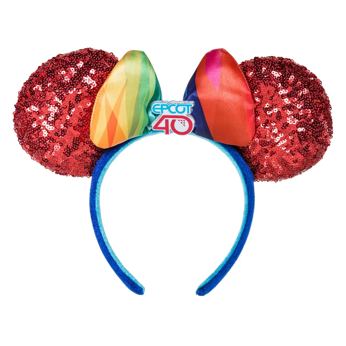 Disney EPCOT 40th Anniversary Sequined Ear Headband 3 Disney EPCOT 40th Anniversary Sequined Ear Headband