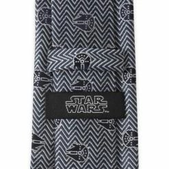 Disney Millennium Falcon Herringbone Blue Silk Tie For Adults – Star Wars -BOYS Sales unnamed file 373