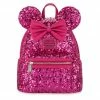 Disney Minnie Mouse Sequin Loungefly Mini Backpack – Magenta -BOYS Sales unnamed file 45