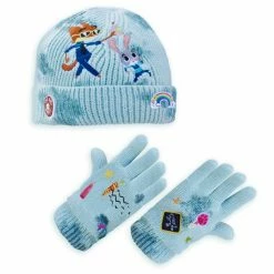 Disney Judy Hopps And Nick Wilde Knit Beanie And Gloves Set For Kids – Zootopia