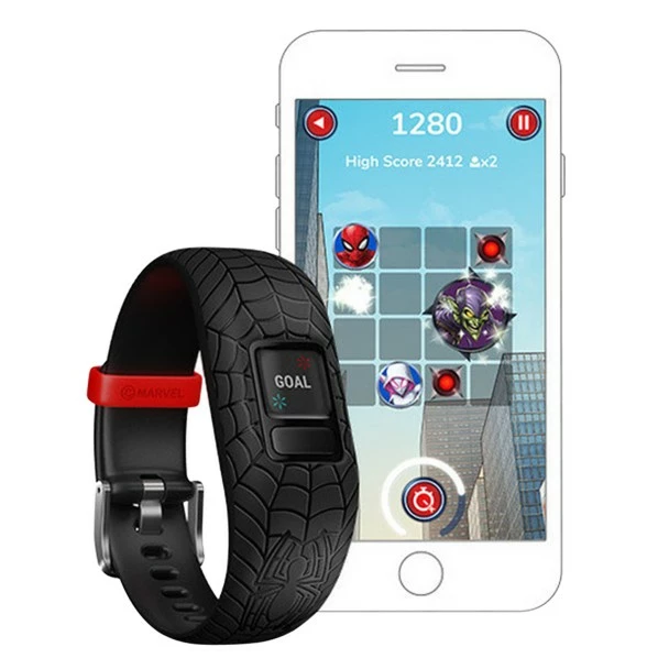 Disney Spider-Man Garmin Vívofit Jr. 2 Activity Tracker For Kids With Adjustable Band – Black 7 Disney Spider-Man Garmin Vívofit Jr. 2 Activity Tracker For Kids With Adjustable Band – Black - Image 5