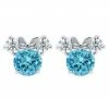 Disney Minnie Mouse Birthstone Earrings For Kids By CRISLU – Platinum -BOYS Sales unnamed file 754