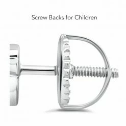 Disney Minnie Mouse Birthstone Earrings For Kids By CRISLU – Platinum -BOYS Sales unnamed file 756