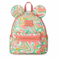 Disney Mickey Mouse Swirl Loungefly Mini Backpack